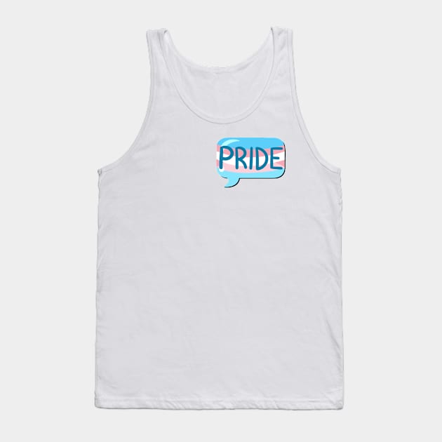 LGBTQ+ Pride Flag Bubble - Transgender Tank Top by leashonlife